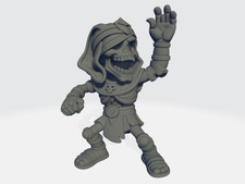 Big Head Chibi - Skeleton Lineman #5 - Tomb Kings Fantasy Football