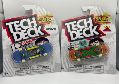 Tech Deck Rails Series Plan B Toy Machine Lot of 2