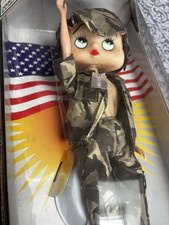 Betty Boop Collectible Fashion doll In Unopened Box USA Army Clothing