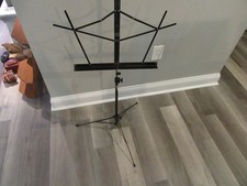 Collapsing Music Stand 23" to About 55"  Weighs 2.5 Pounds In Very Nice Shape