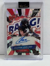 2025 Wild Card Comix Colston Loveland Auto 1/1 Pro Uni- Bears (AU, RC)