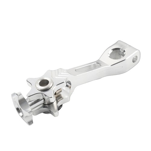 CNC Rear Brake Clutch Brake Rocker Arm Fit Dirt Bike Motor Aluminum Alloy Silver - Picture 3 of 7