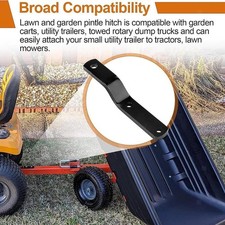 Support d'attelage de remorque de tondeuse à gazon en métal pour