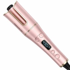 Automatic Hair Curler with LCD Display 1 Rotating Barrel, 4 Heat Settings, 3
