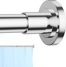 Chrome Shower Curtain Rod 31 to 80 Inch,1 Inch Diameter Adjustable Spring Tensio