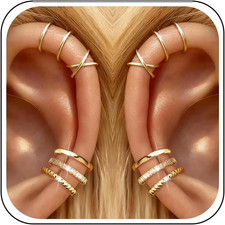 Ear Cuffs Non Piercing 14K Gold Plated Ear Cuff Earrings for Women Trendy Stuff