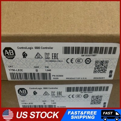 AB 1756-L83E /B ControlLogix 5580 Controller AB 1756-L83E