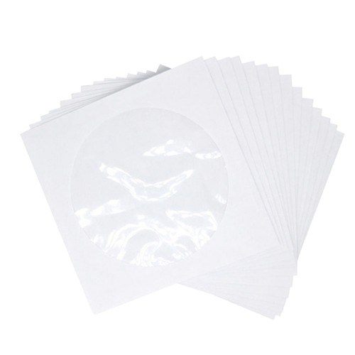 100 Pcs CD Storage Holder Pouches Pour Transparent - 第 2/8 張圖片