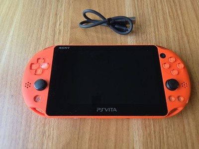 Sony PS Vita 2000 Slim PCH-2000 - Neon Orange - *GREAT * + Charger