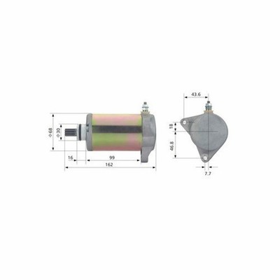 Matthies Z12 Left Starter Motor for Suzuki 250 GZ Marauder 1999-2008