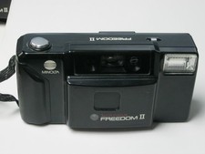 Minolta Freedom II 35mm Film Camera Compact Point Shoot AF Flash Tested Working