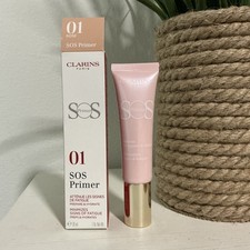 CLARINS SOS Primer Minimizes Signs of Fatigue Preps Moisturizes 01 ROSE - NIB