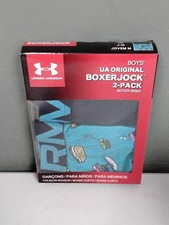 Brand New Under Armour Boy's YMD Medium 2-Pack Boxer Set Assorted Colors NWT 