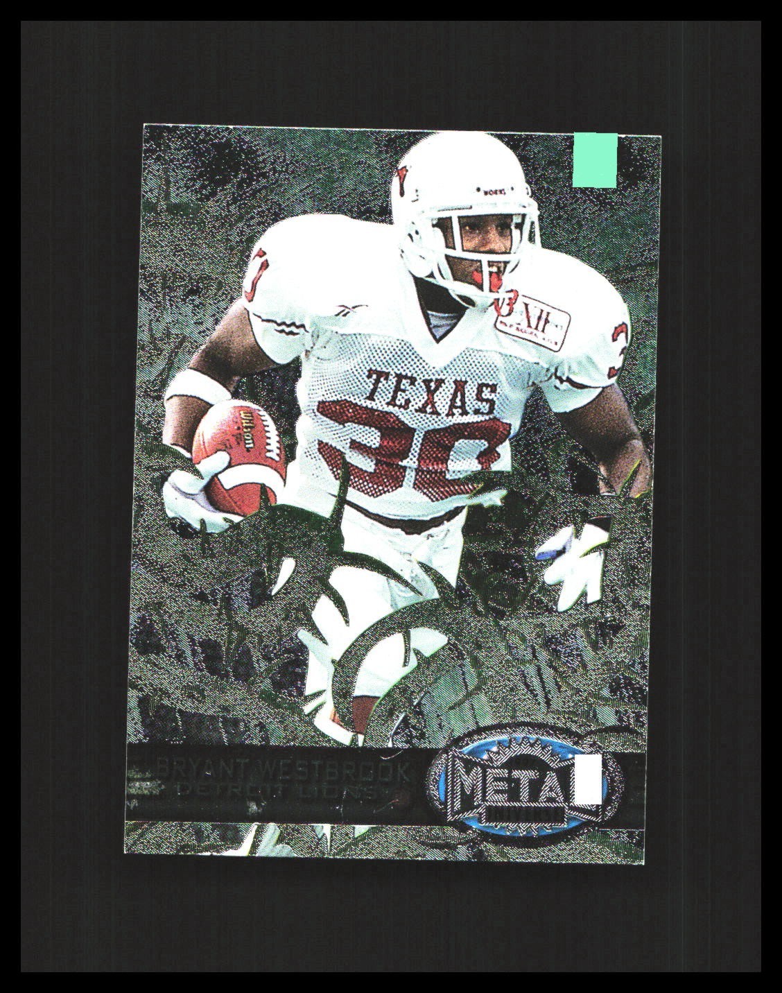 1997 Bryant Westbrook Rookie Card - Skybox Metal Universe #179 - SB3R2L40C29