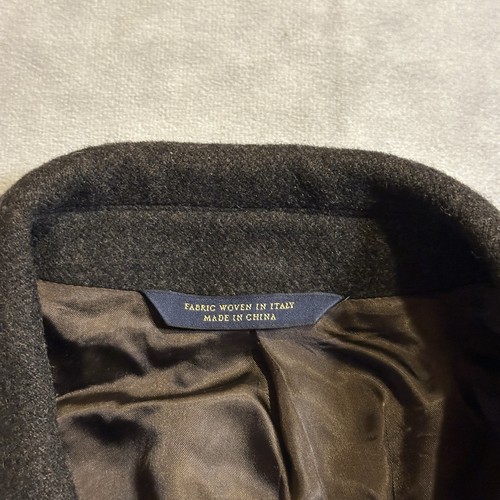 Brooks Brothers Coat Mens 40R Loro Piana 100% Wool Brown Topcoat - Picture 7 of 15