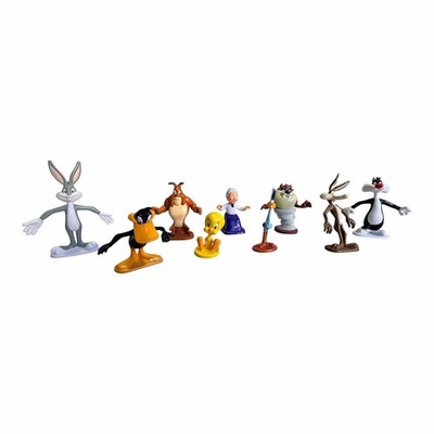Looney Tunes Figuren 9er Set   Sammlerfiguren ca. 3 bis 7 cm.