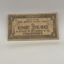 Philippines 1 Peso 1942 Province of Bohol Pick FINE - VF