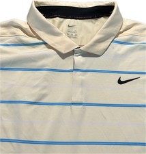 Nike Tiger Woods Polo Shirt Men s 3XL Dri-Fit Striped Neon TW New