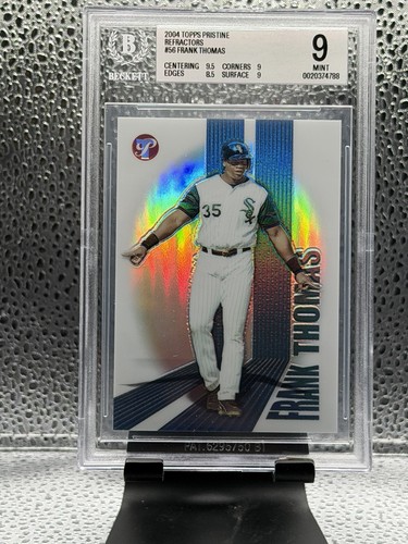 2004 Topps Pristine Uncirculated Refractor #49/49 Frank Thomas #56 RARE BGS 9