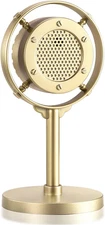 Facmogu Retro Style Condenser Microphone Props, Fake Plastic Classic Microphone