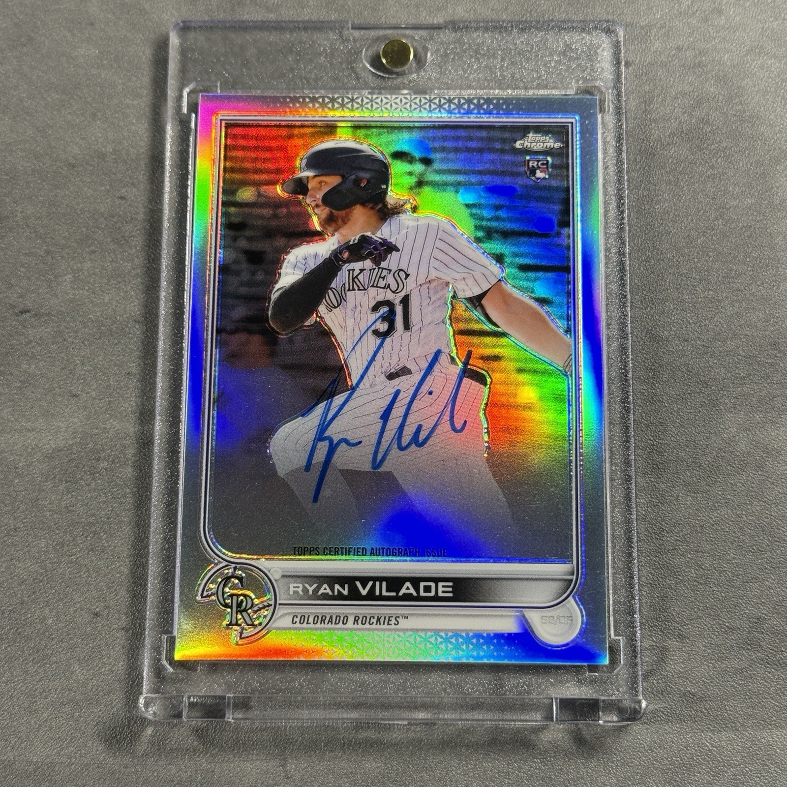 2022 Topps Chrome Ryan Vilade Rookie Auto #RA-RV Refractor /499 On Card Signed