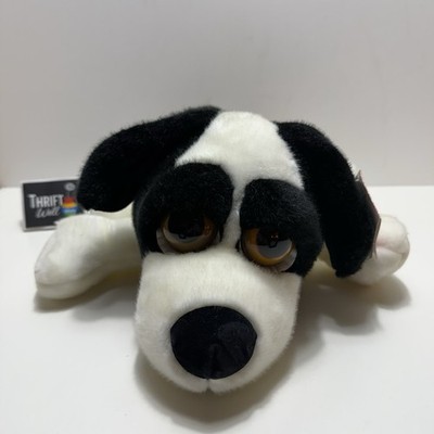 Russ Make Someone Happy Stuffed Dog Black White BNWT