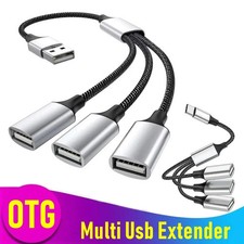 USB Type C HUB Extensions 4 Ports USB Cable Splitter OTG High Speed Transfer Ada