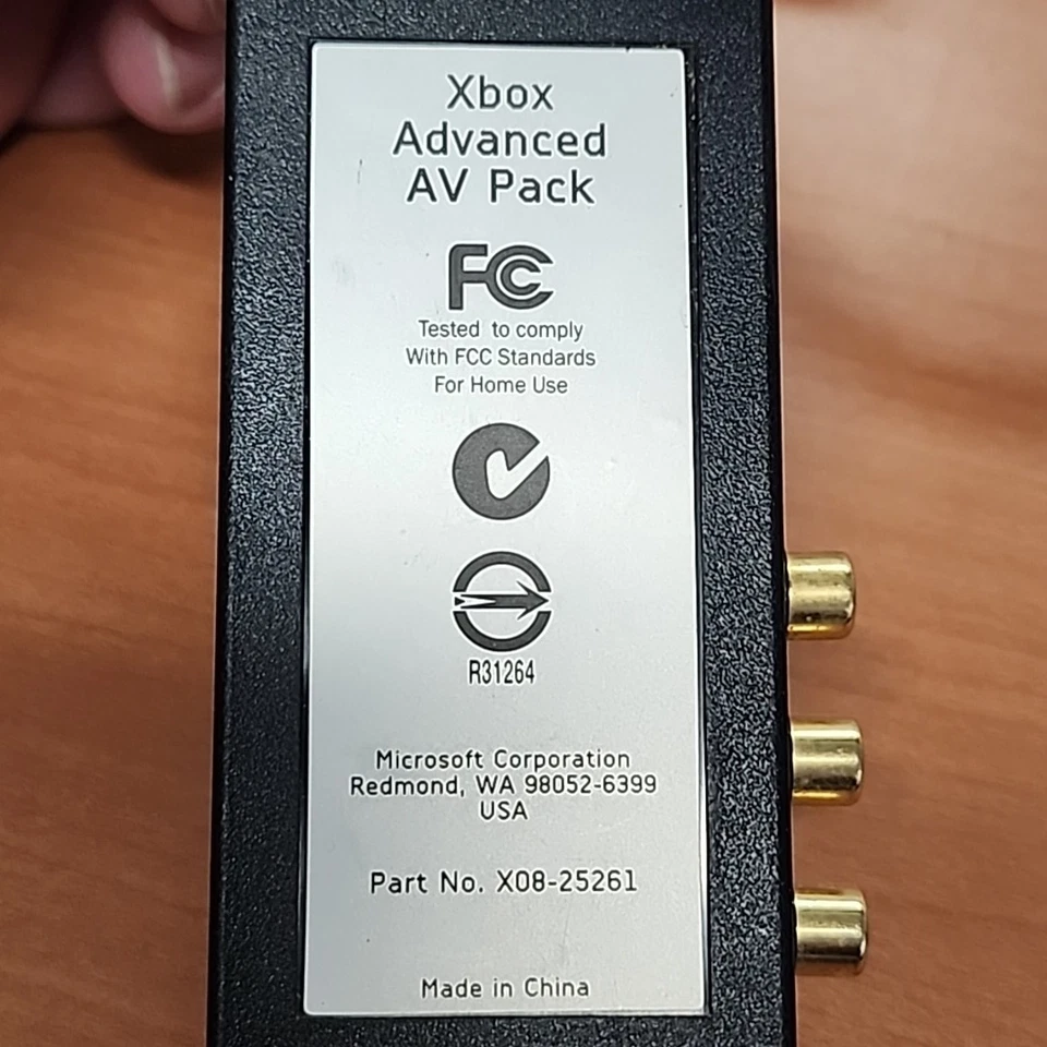 XBOX Advanced AV Pack No. X08-25261 - OEM Official Microsoft - Tested Working - Image 2 of 4