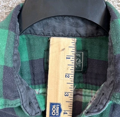 Polo Country Ralph Lauren Mens Medium Green Buffalo Plaid Flannel Button Shirt - Bild 6 von 14