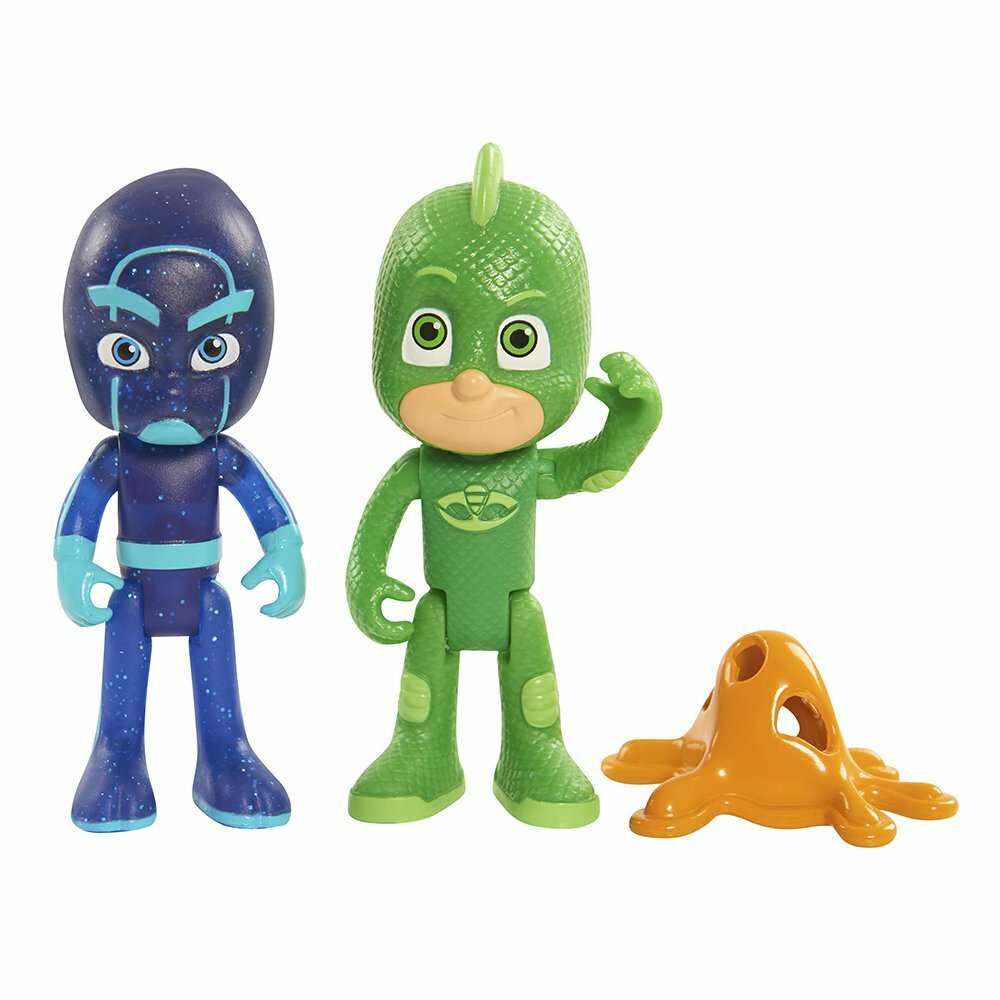 Pj Mask PIGIAMINI Coppia Personaggi, Geco e Notte Ninja - GIOCHI PREZIOSI