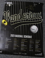 ENRIQUE BRADFIELD SIGNED VANDERBILT COMMODORES  2023 POSTER 1st Rd Pick Orioles