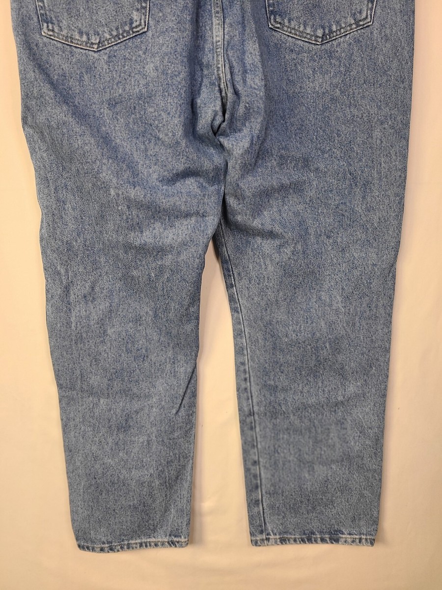 Wrangler Regular Fit Straight Jeans Mens 42x30 Blue 5-Pocket Zip