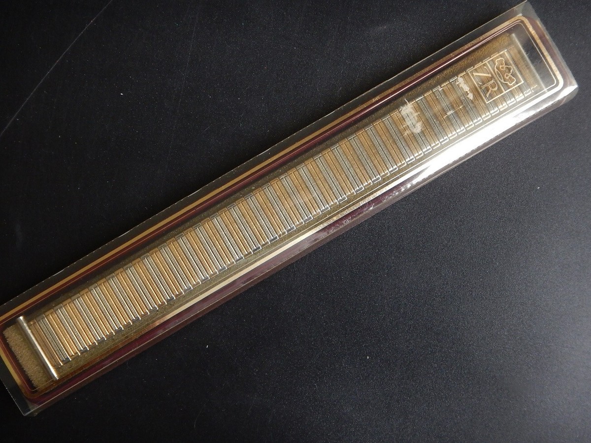 12 13 14 15 16 MM BRACELET MONTRE ACIER ZRC EXTENSIBLE N.O.S. 50' ANSES FIXES