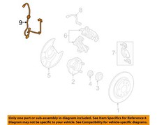 FORD OEM 06-12 Fusion Rear Suspension Brake Components-Abs Sensor AE5Z2C182C