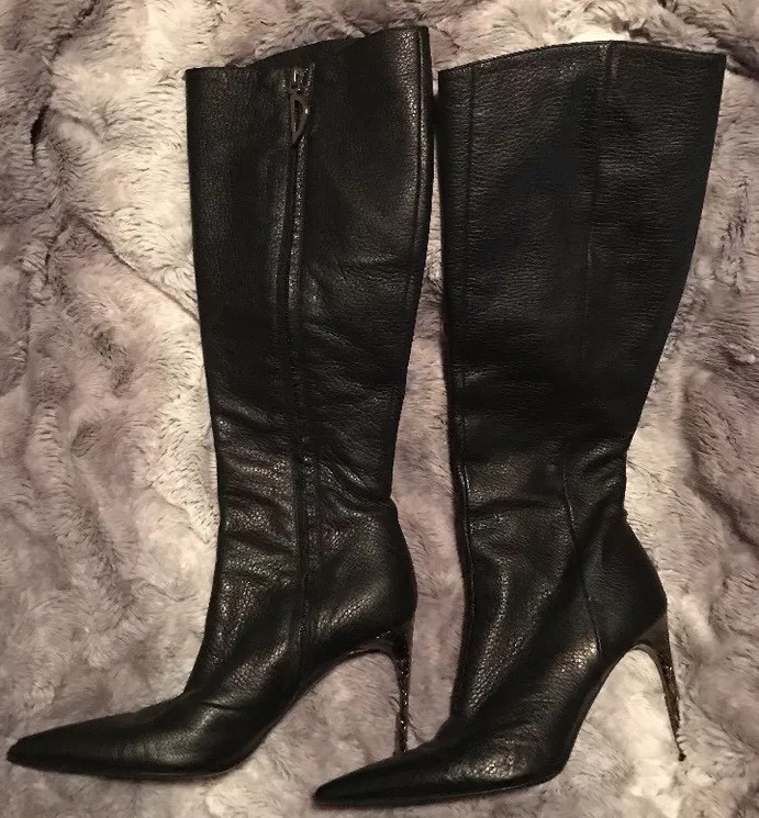 DIBRERA por Paola Zanoli Puntera Negro Cuero Puntera Zanoli Puntiaguda Botas Sz 36 US 5.5 por debajo de la rodilla cd27e1 DIBRERA por Paola Zanoli Puntera Negro Cuero Puntera Zanoli Puntiaguda Botas Sz 36 US 5.5 por debajo de la rodilla cd27e1