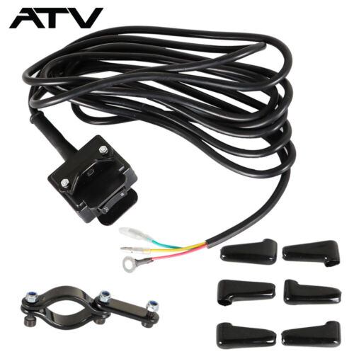 12V Winch Rocker Thumb Switch Handle Bar Control & Bracket for KFI WARN ATV NEW - Picture 2 of 8