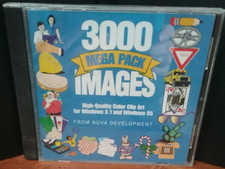 3000 images high quality color clip art WINDOWS 3.1 WINDOW 95 pc,1996