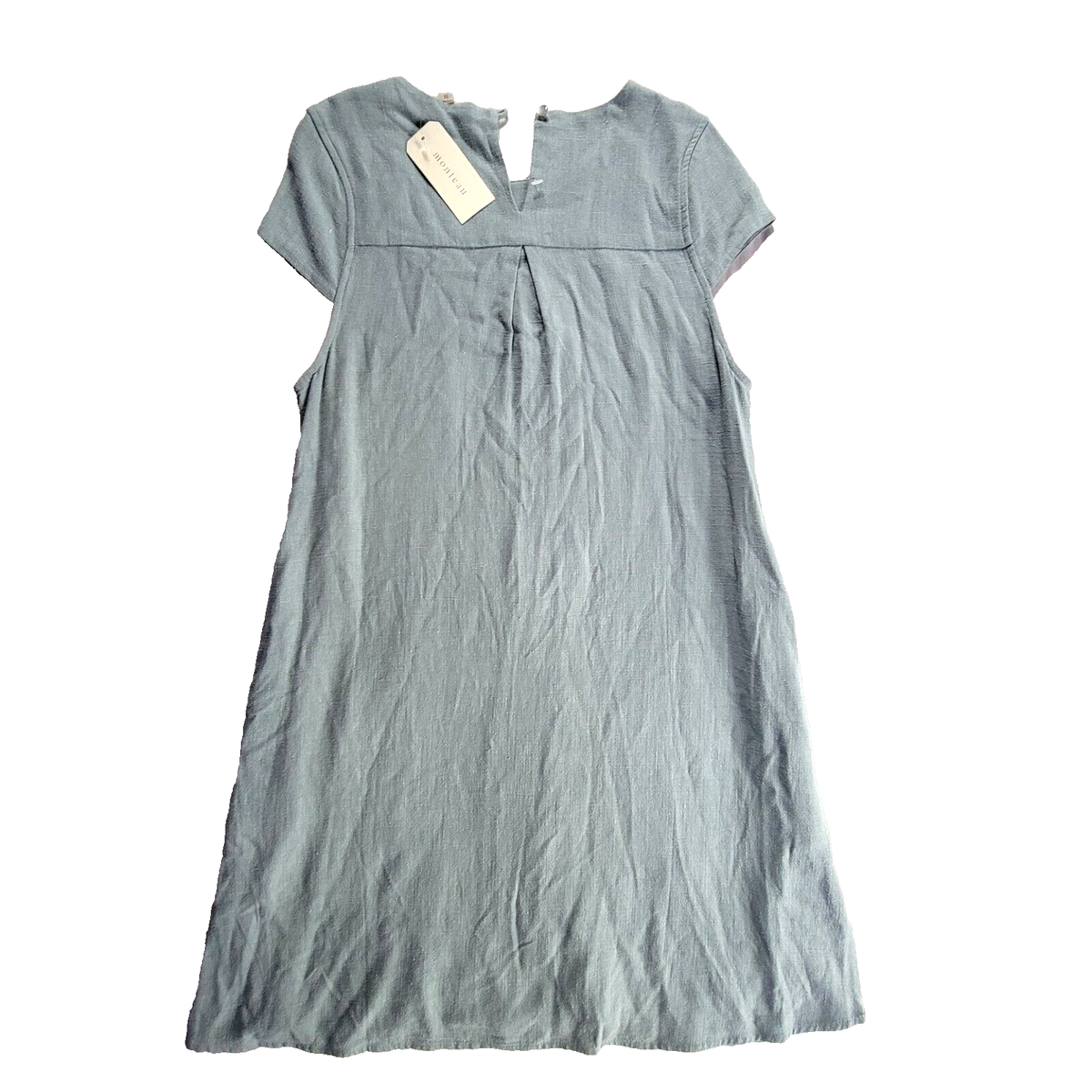NWT Monteau Women's Linen Blend Midi Dress Sage Green Size M -- 4094 | eBay NWT Monteau Women's Linen Blend Midi Dress Sage Green Size M -- 4094 | eBay