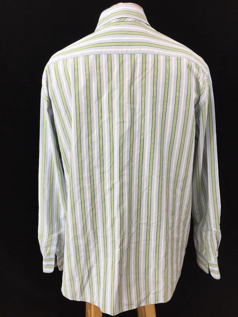 American Eagle mens shirt size 2XL long sleeve cotton blue yellow