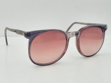 Vintage SRO Ivy Hall Gray Oval Horn-Rimmed Sunglasses USA FRAMES ONLY