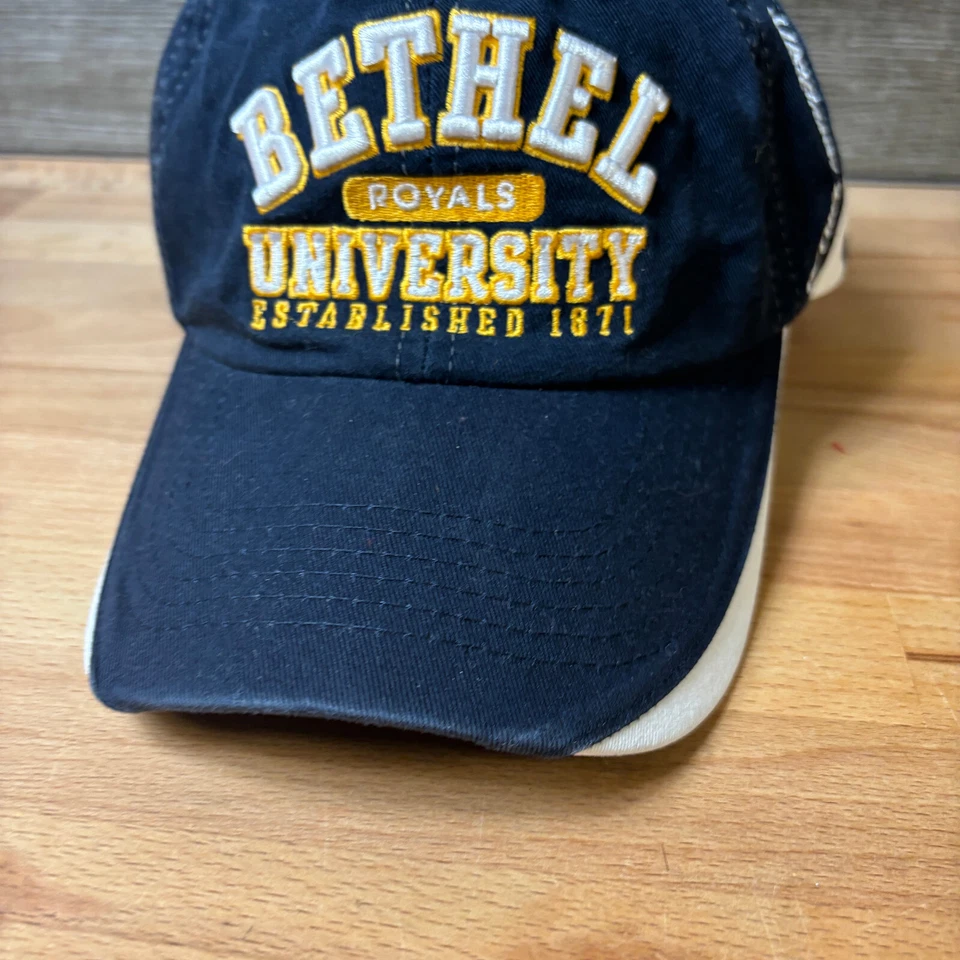 Кепка Bethel University с ремешком на спине синяя королевская один размер регулируемая - Изображение 3 из 4