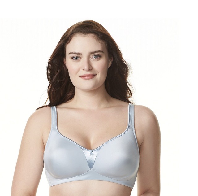 Olga GQ8221A Signature Support Satin Wire Bra 38DDD Light Green for