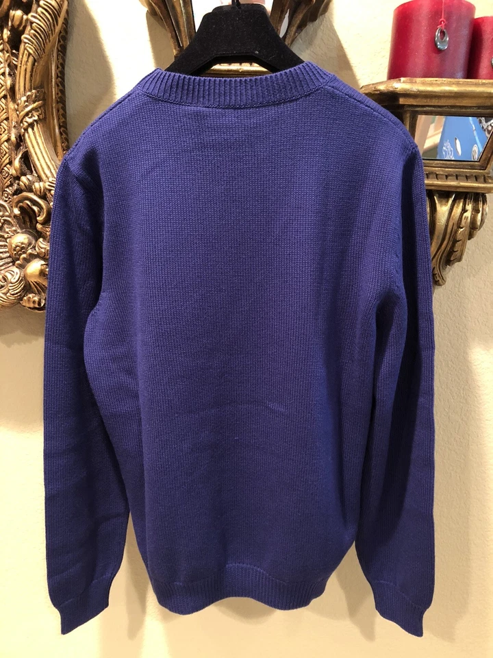Suéter de Lana 100% Auténtico GUCCI Azul Cabeza de Serpiente y Calavera $1850 + Tamaño Impuesto: L Foto 4 de 4
