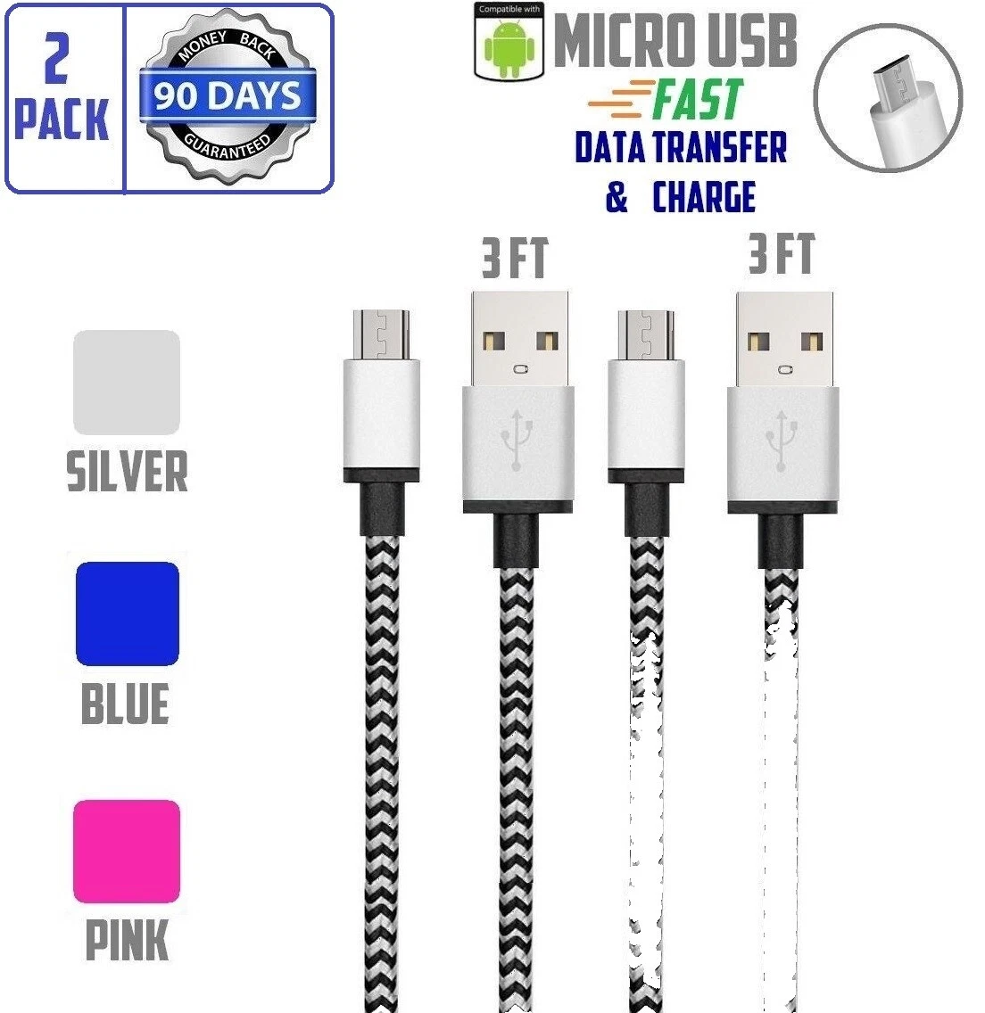 Cell Phone USB Cables for ASUS Samsung Galaxy A5