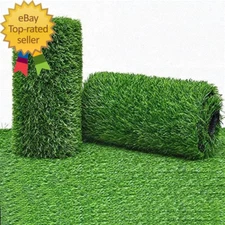 Artificial Grass Turf Rug, 3.3Ft X 33 Ft Large Realistic Grass Lawn Carpet Roll,