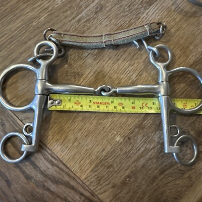 KORSTEEL PINCHLESS JOINTED PELHAM 5'' mit elastischer Panzerkette