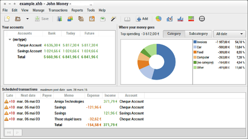 MONEY MANAGER - ACCOUNTANCY PERSONAL FINANCE SOFTWARE - WINDOWS MAC - Afbeelding 1 van 3