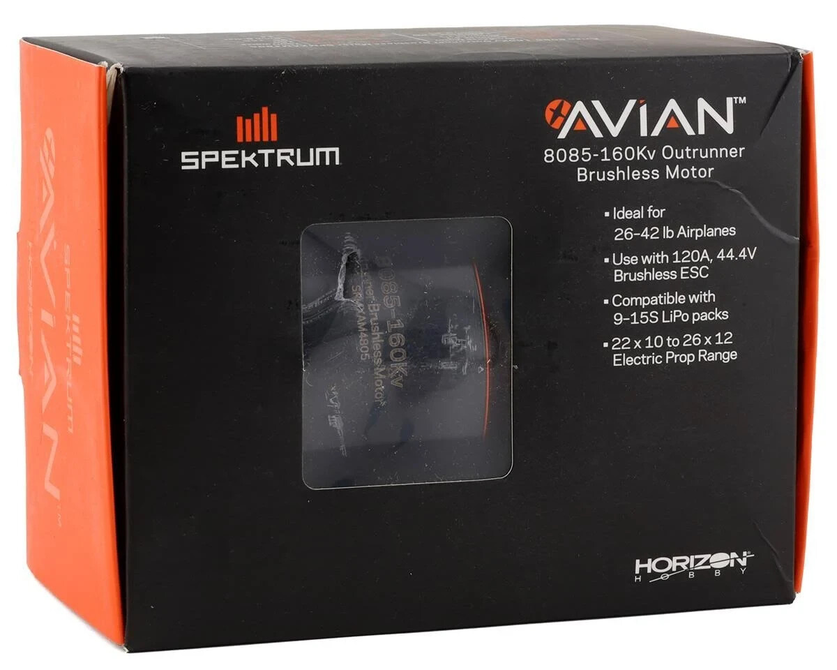 Spektrum Avian 8085-160Kv Outrunner Brushless Motor, SPMXAM4805