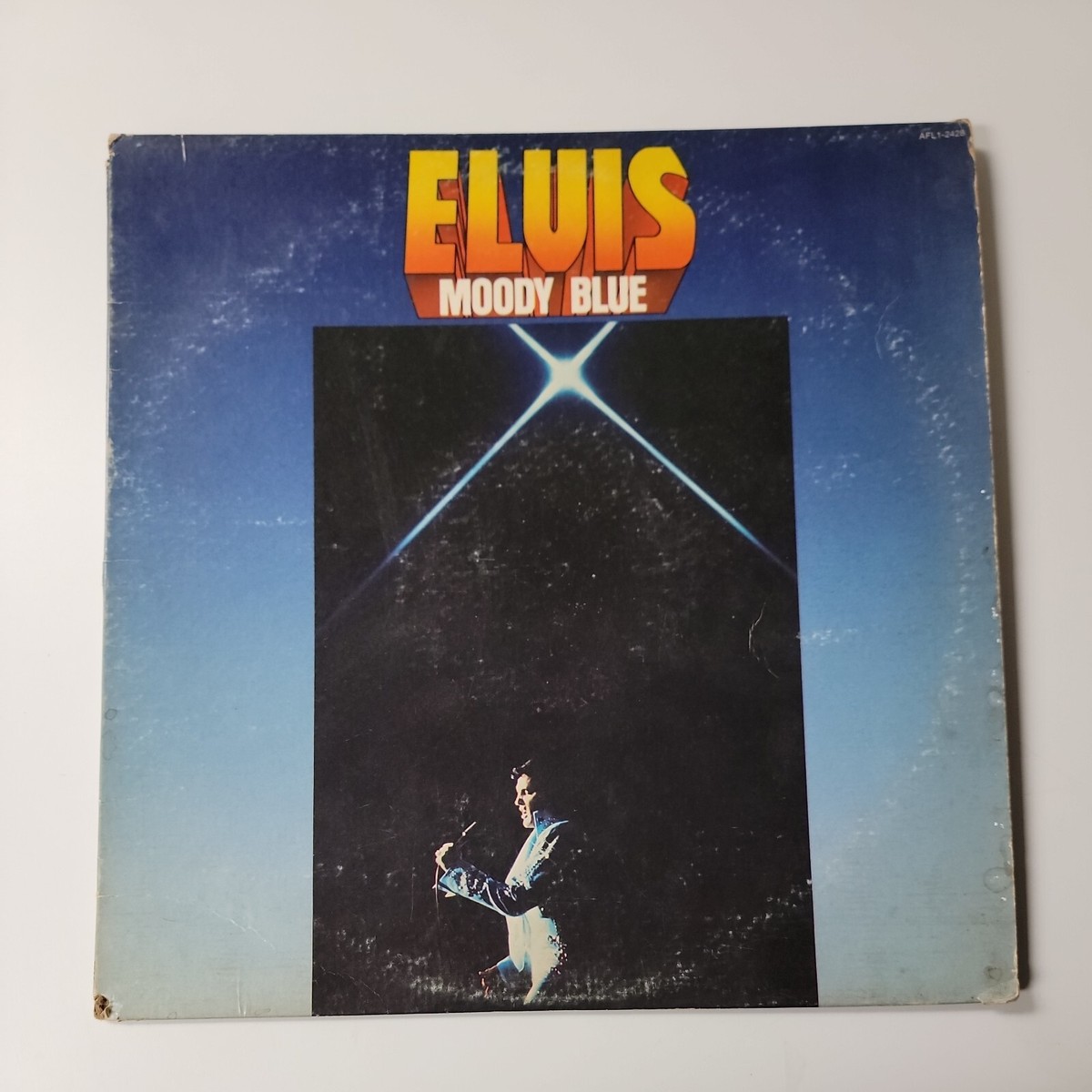 ELVIS PRESLEY “Moody Blue” RCA Original AFL1-2428 Stereo Blue Vinyl 1977 LP