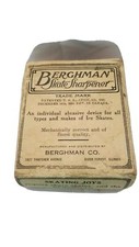 VINTAGE BERGHMAN ADJUSTABLE ICE SKATE SHARPENER WITH ORIGINAL BOX